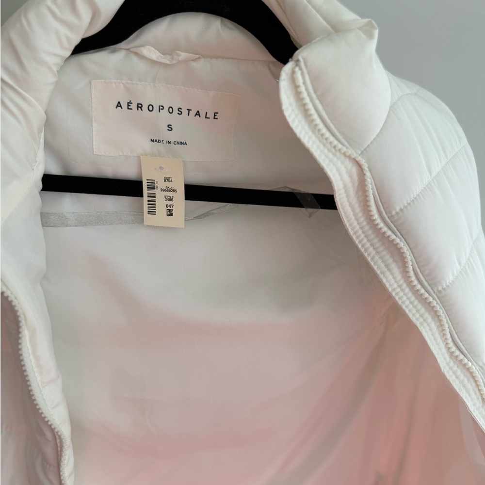 Aeropostale Women's Classic White Puffer Coat